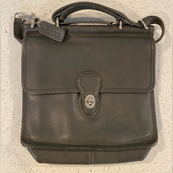Coach Bags Vintage Coach Willis Top Handle Gray Leather 9927 Poshmark